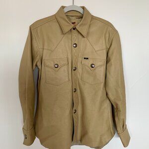 Lee Concho Button Leather Western Shirt Jacket